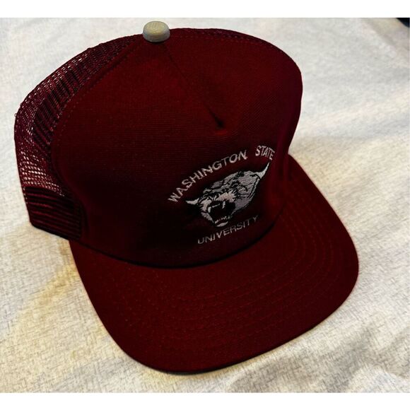 Washington State University Cougars Hat New Era Snapback Vintage - Picture 3 of 5